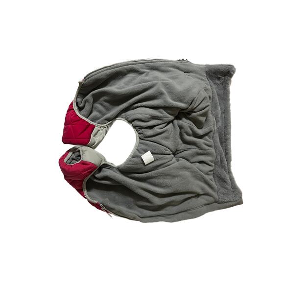 NWOT Pink/Gray Fleece Lined Dog Zippered Jacket Size Large - Picture 5 of 5